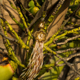 Aretes Pampas Neutro/Dorado