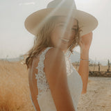 Sombrero Novia Orquídea