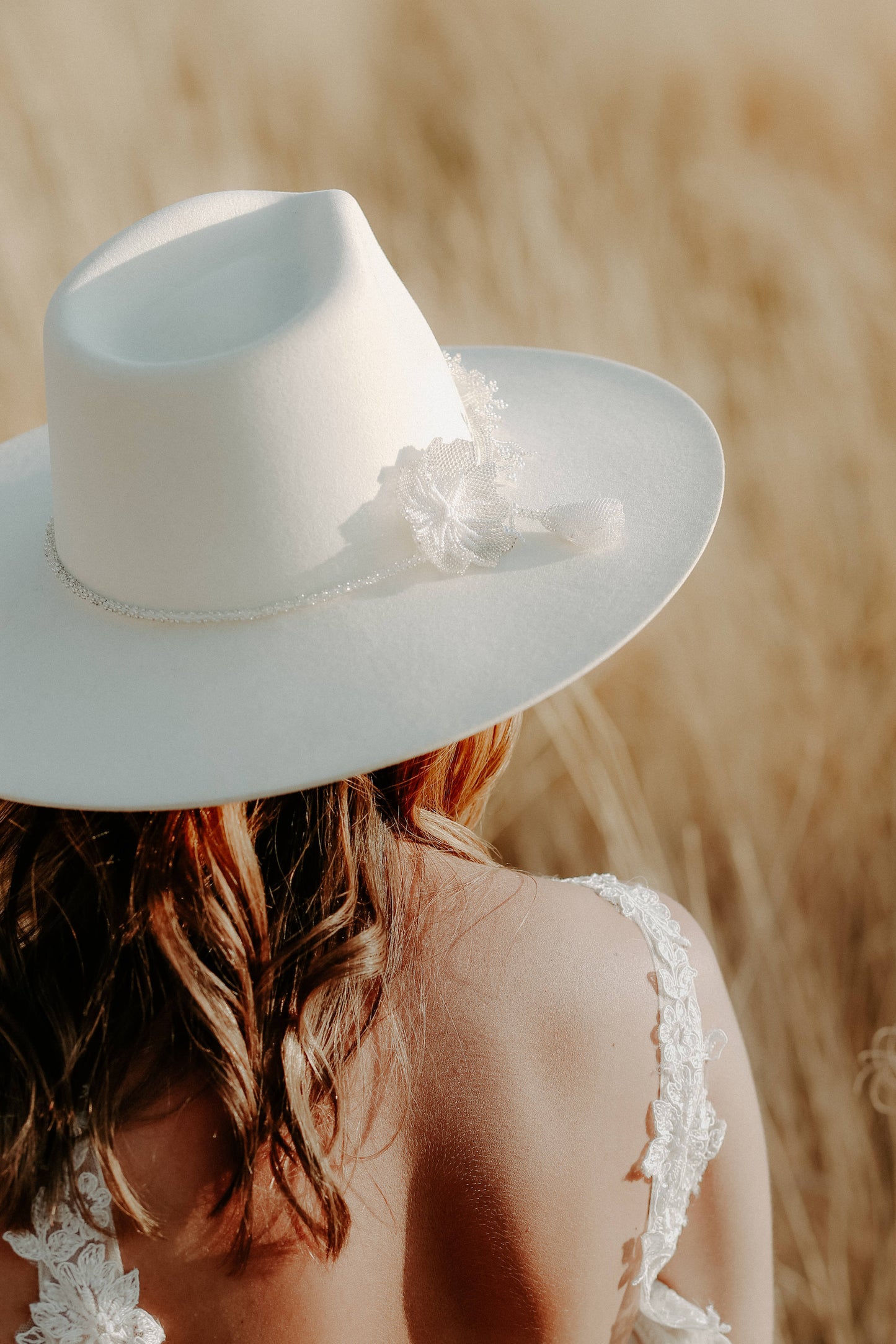 Sombrero Novia Orquídea