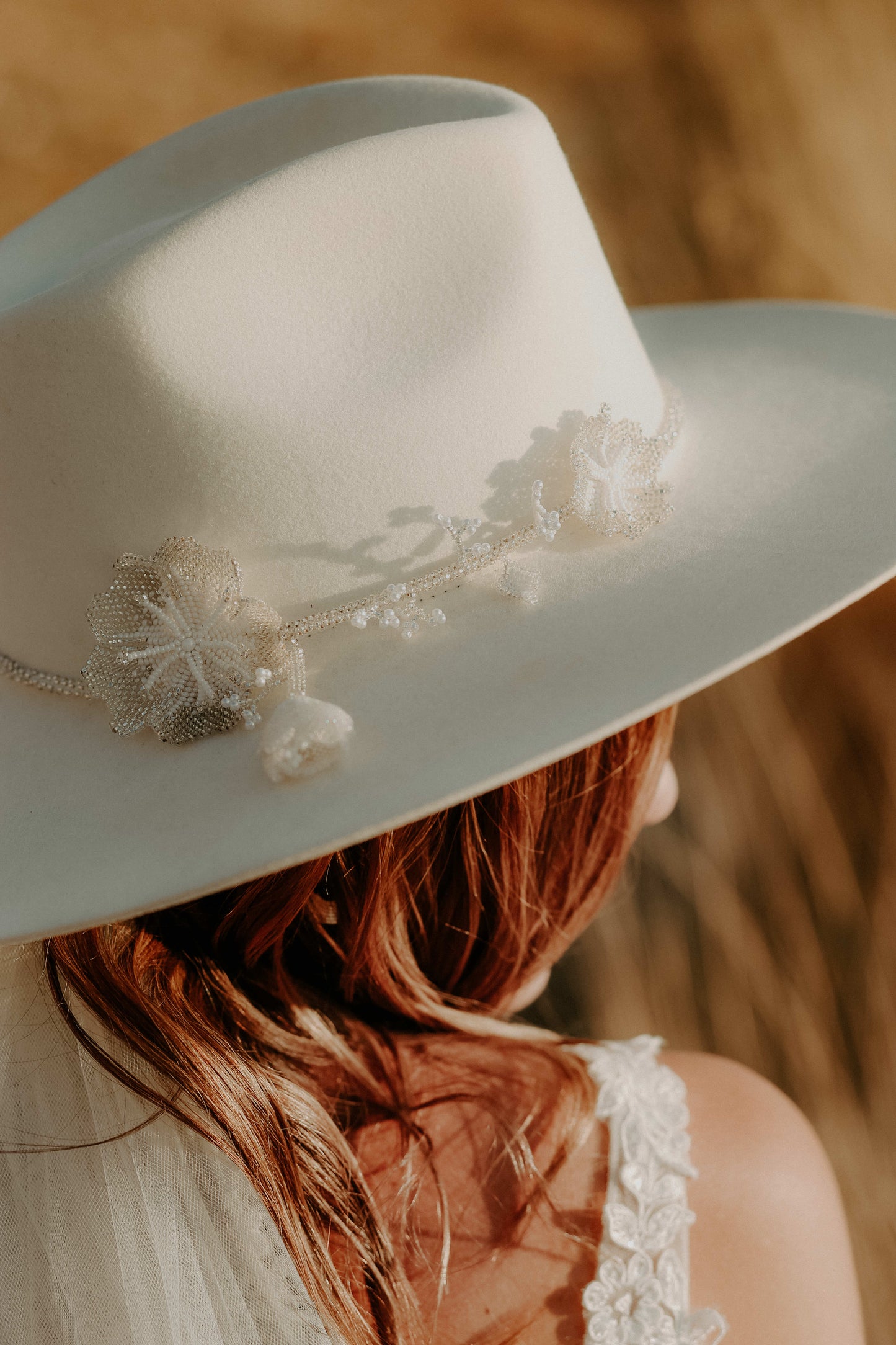 Sombrero Novia Orquídea